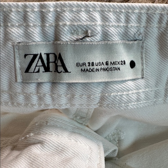 Zara Off-White Wide-Leg Flare Jeans - Picture 11 of 11